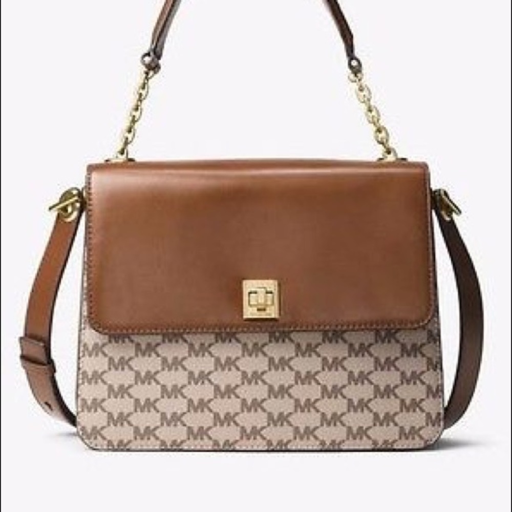 MIchael Kors Natalie Heritage Signature Satchel
